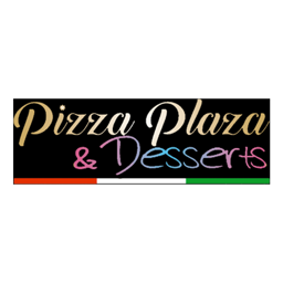 Pizza Plaza And Desert logo.
